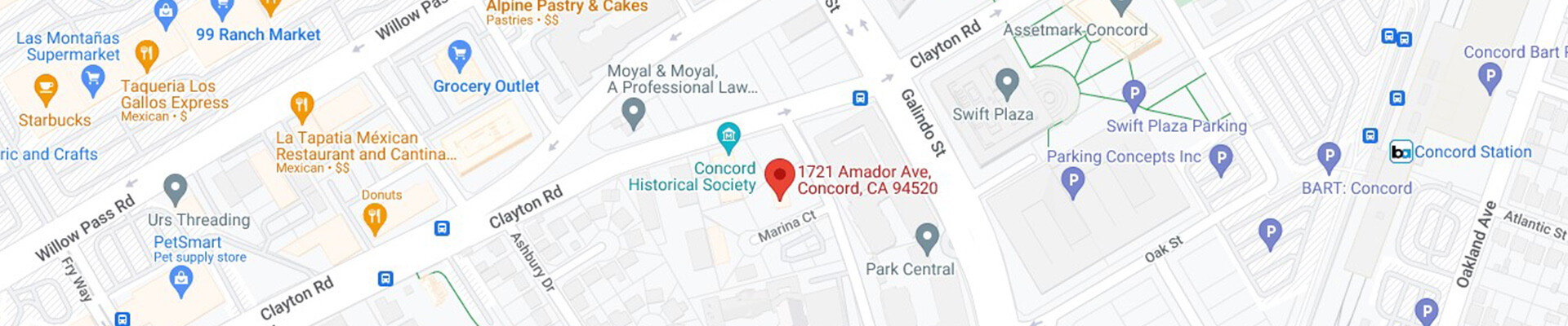 1721 Amador Avenue new map